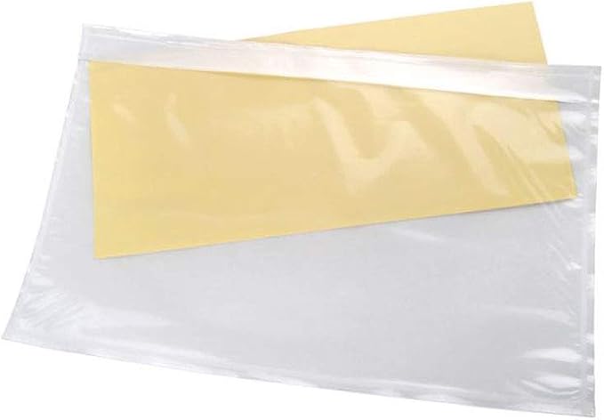 7.5" x 5.5" Clear Self-Adhesive Top Loading Packing List/Shipping Label - Image 4