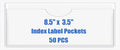 Origin-Joy 50 PCS Self-Adhesive Index Label Pockets by Origin-Joy