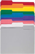 Staples File Folders, Letter Size, 1/3‑Cut Tabs, Heavy‑Duty Paper Stock by Staples