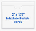 Origin-Joy 60 PCS Self Adhesive Index Card Pockets by Origin-Joy