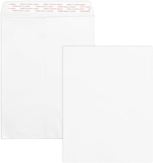 100 Pack 10x13 White Catalog Envelopes Self Seal, Goefun 100GSM Paper White by Goefun