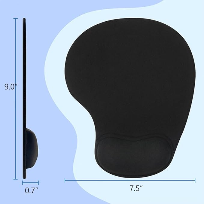 Ergonomic Mouse Pad with Wrist Rest, Gel Wrist Support Mousepad, Pain Relief - Image 7
