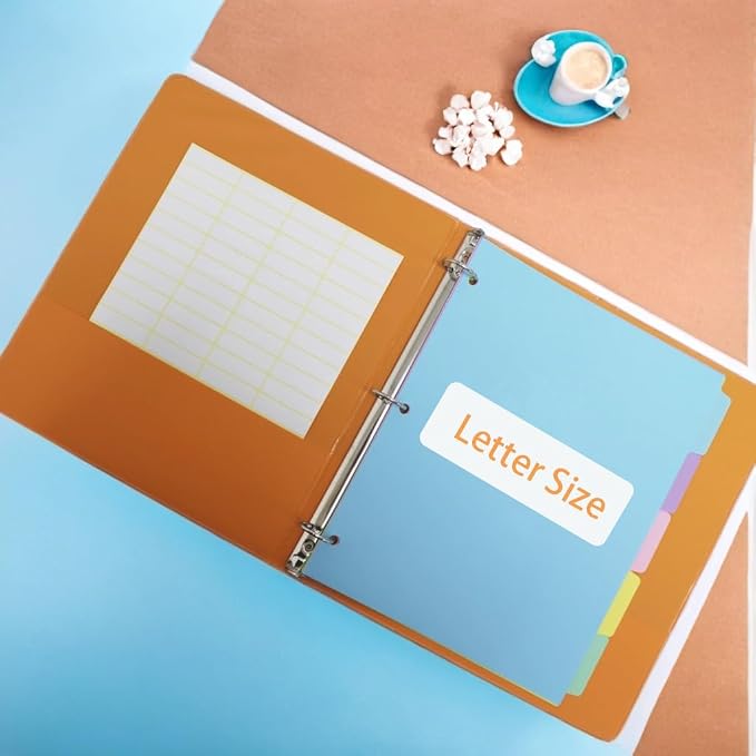5 Tab Binder Dividers with Tabs, - Image 6