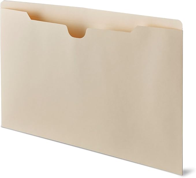 Staples Reinforced File Jackets, Legal Size, Flat Design, Durable Construction - Image 3