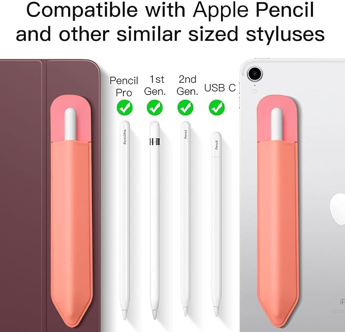 MoKo Pencil Holder Sticker Fit Apple Pencil Pro, Apple Pencil, Apple Pencil - Image 2