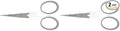 Westcott 16380-001 4" Curved Blade Titanium Embroidery Scissors by Westcott