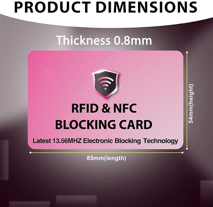 SaiTech IT 10 Pack RFID Blocking Card, Protect Your Entire Wallet, and Cards - Image 2