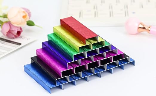 Multibey 7 Pack Colorful Standard Staples Bulk Refill - Image 7