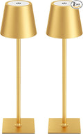Kakanuo Gold Cordless Rechargeable Table Lamp 5000mAh Battery Operated Lamps by KakanuoLightings