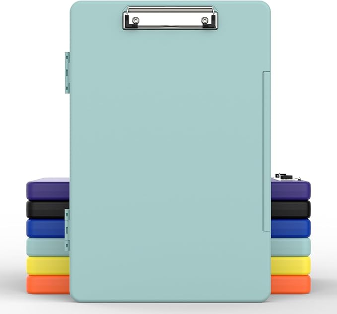 Legal Size Clipboard with Storage, 8.5 x 14 Clip Board, Folio & Side-Opening by Juvealoe