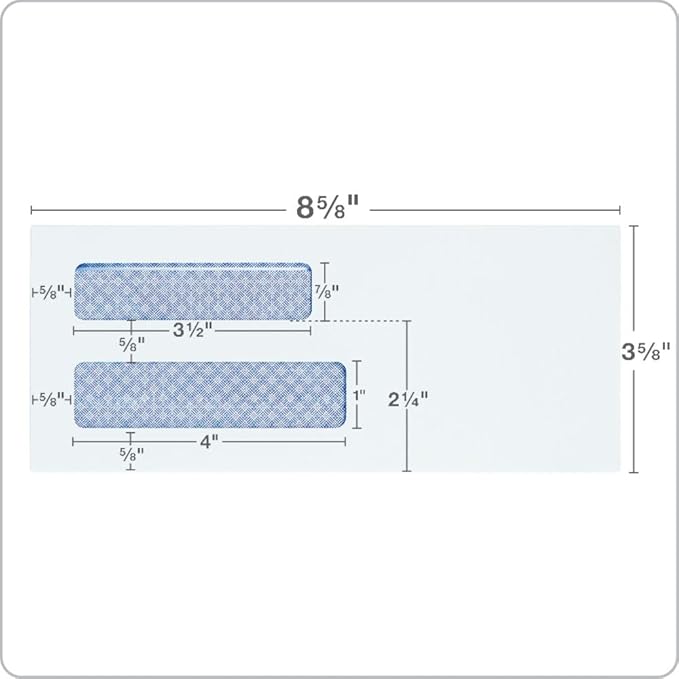 Quality Park #8 5/8 Double-Window Security Envelopes, Self-Sealing, Tamper - Image 5