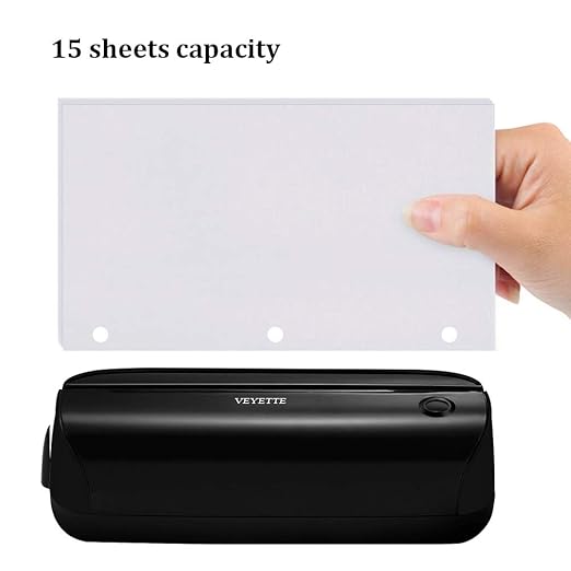 Electric 3 Hole Paper Punch, VEYETTE Paper Puncher - Image 5