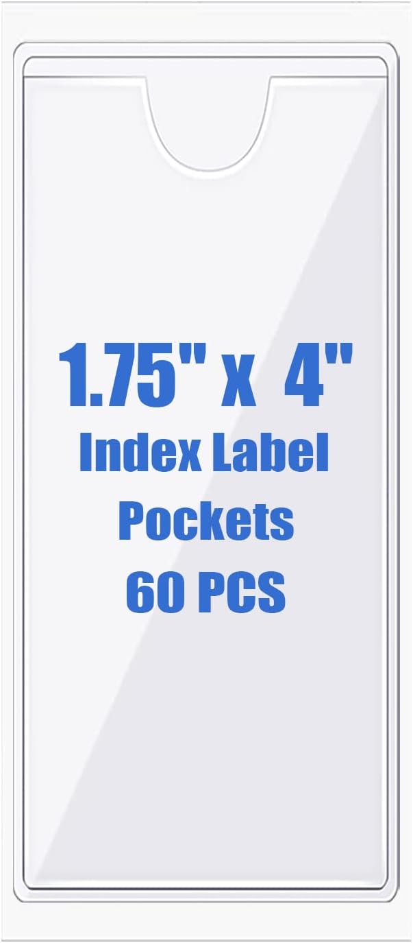 Origin-Joy 60 PCS Self Adhesive Index Card Pockets by Origin-Joy