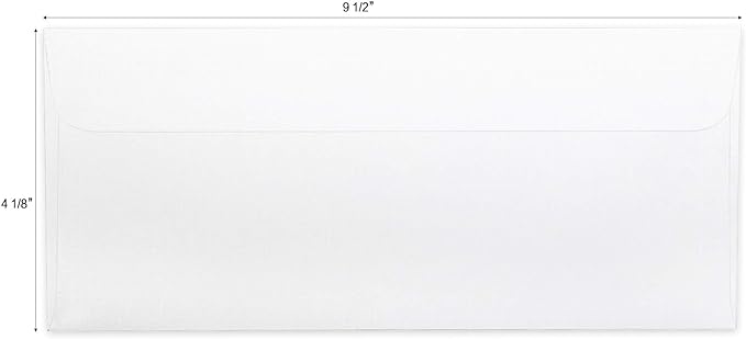 HERKKA #10 Security Self-Seal Envelopes, No.10 Windowless Bussiness Envelopes - Image 2