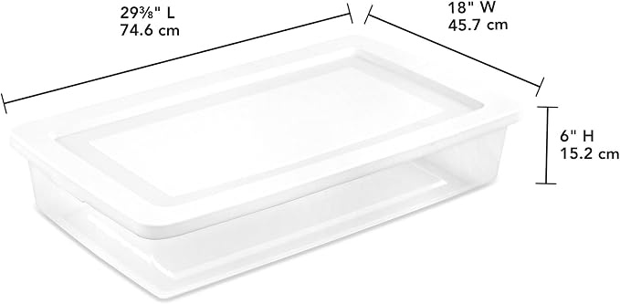 Sterilite 18 Pack Storage Box, 41 Quart Stackable Tote - Image 2