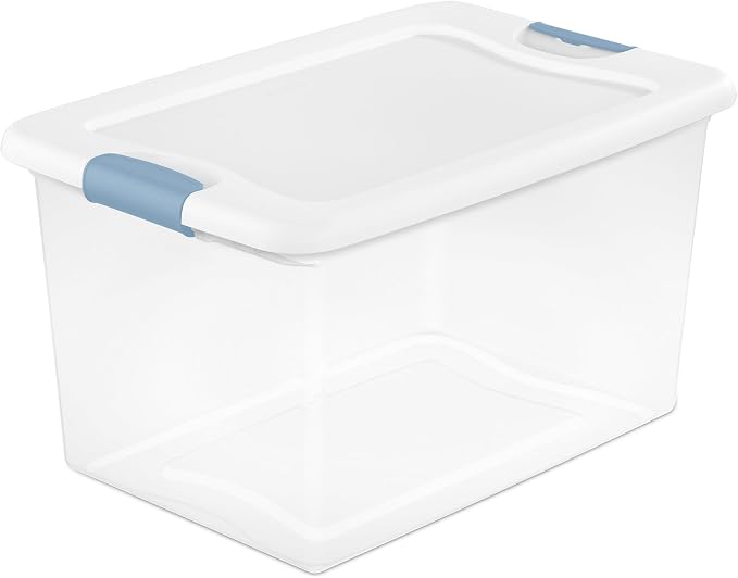 Sterilite 8-Pack 64 Quart Latching Box, Dorm Room, and Closet Organization - Image 9