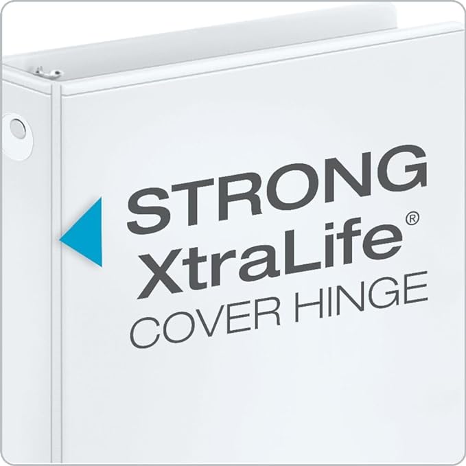 Cardinal 0.5 Inch 3 Ring Binders, 12 Pack, Round Ring Binder, Holds 125 Sheets - Image 3