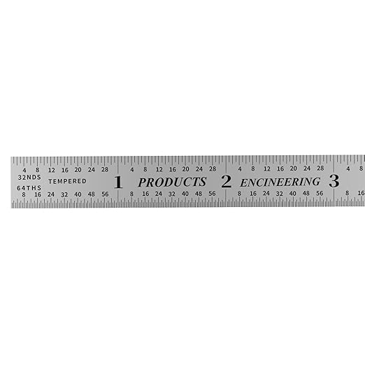 PEC Tools Made in USA Machinist Rule, Markings 1/10" - Image 4