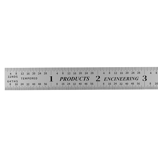 PEC Tools Made in USA Machinist Rule, Markings 1/10", 1/64" - Image 4
