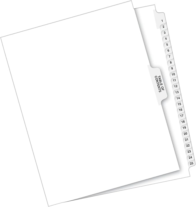 Avery Premium Collated Legal Exhibit Binder Dividers - Image 6