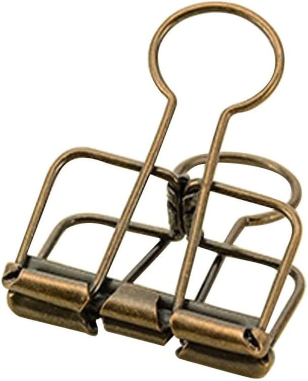 Hollow Out Paper Binder Clip Invoice Bill Clip Office Supplies Pack of 10 by BAMI-LEE-House