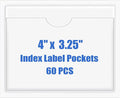 Origin-Joy 60 PCS Self Adhesive Index Card Pockets by Origin-Joy