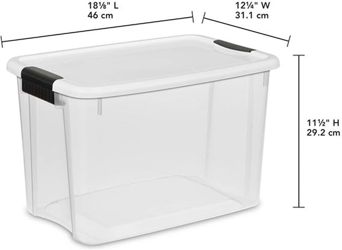 Sterilite 6-Pack 30 Quart Ultra Latch Box, and Closet - Image 3