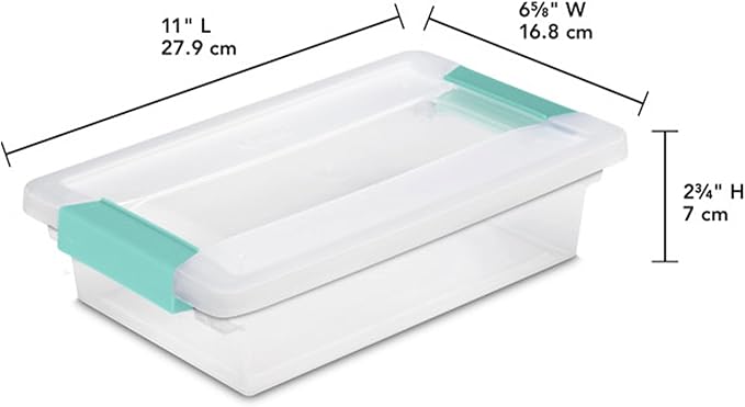 Sterilite 30-Pack Clip Box, Stackable Clear Plastic Bins - Image 3
