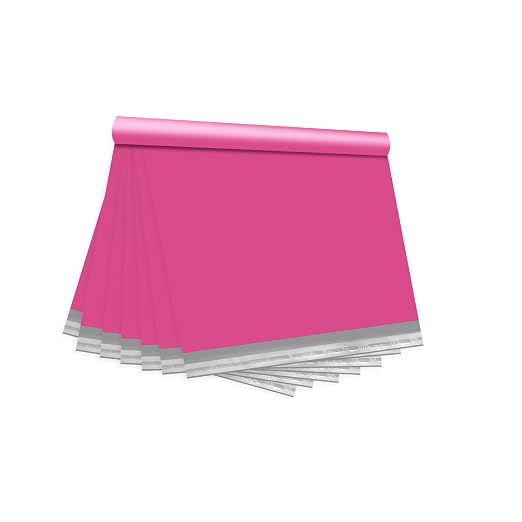 Pink Poly Mailers 10x13 100 Pcs, Cute Waterproof Shipping Bags by KKBESTPACK