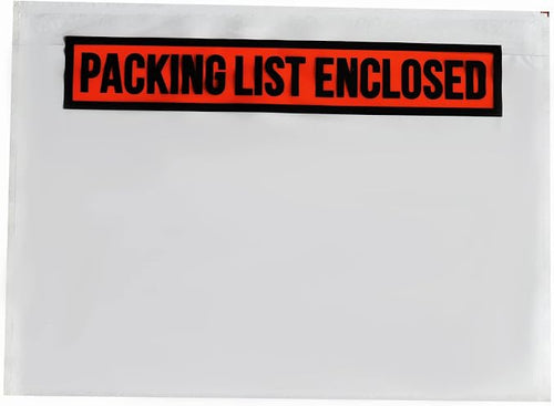 100 PCS 7.5"x 5.5" Clear Self-Adhesive Packing List Envelopes by INSAFEPACK