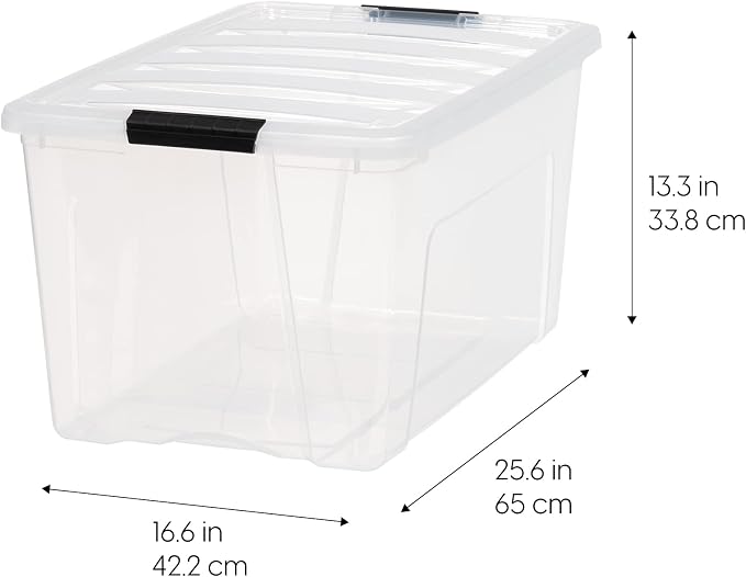 IRIS USA 72 QT Plastic Storage Box - Image 3
