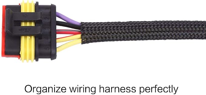 Keco 100ft – 3/8 inch PET Expandable Braided Cable Sleeve – Wire Sleeving - Image 3