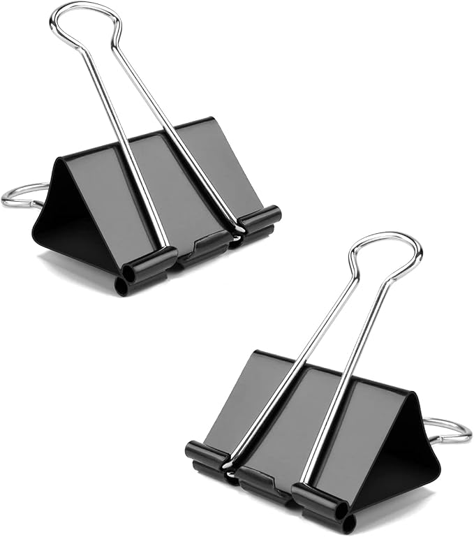 Small Binder Clips, 48 Pack, 3/4 Inch, Standard 19mm, Capacity 0.31 Inch - Image 4