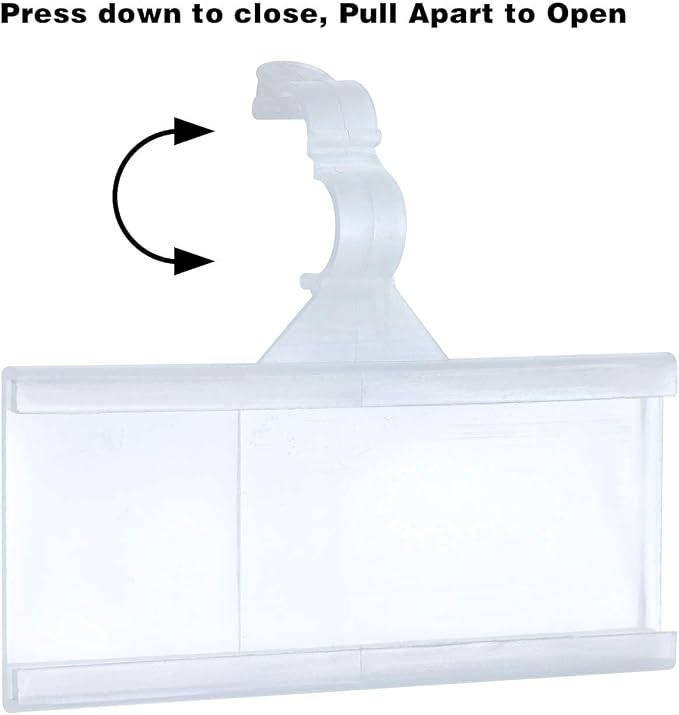 Plastic Wire Shelf Label Holder, Reusable Shelf Tags - Image 3