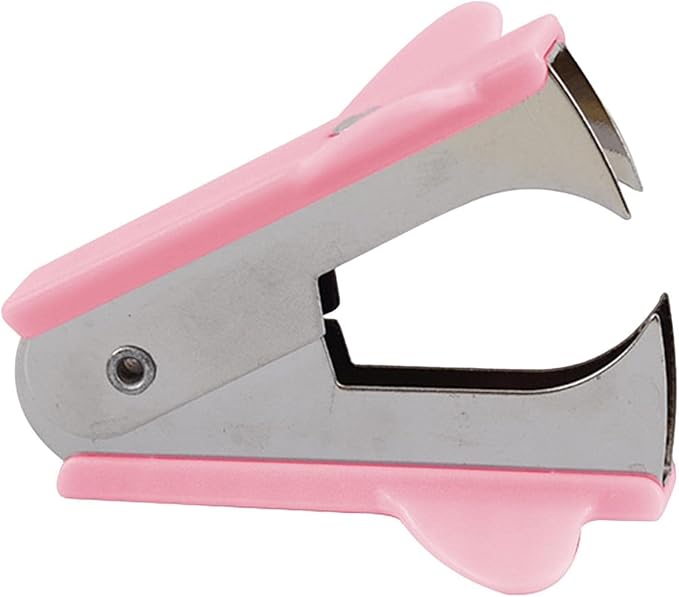 Pink Staple Remover Tool with Non-Slip Handle, Home Use, Stapler Removals - Image 5