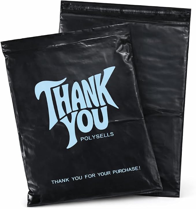 POLYSELLS Thank You Poly Mailers 10x13 inches 50 Pcs Waterproof Self-Sealing by POLYSELLS