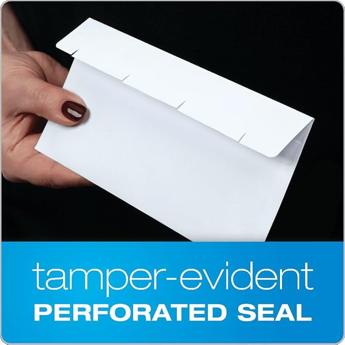 Quality Park #8 5/8 Double-Window Security Envelopes, Self-Sealing, Tamper - Image 8