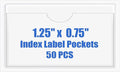 Origin-Joy 50 PCS Self-Adhesive Index Label Pockets by Origin-Joy