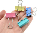 HAHIYO Binder Clips Paper Clamps Spring Steel Sturdy Medium 1.26 inches Width by HAHIYO