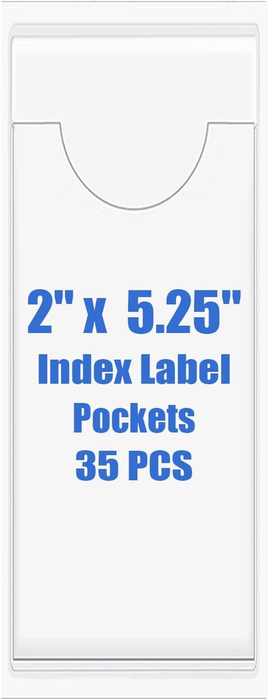 Origin-Joy 35 PCS Self Adhesive Index Card Pockets by Origin-Joy