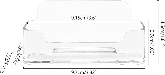 HSYMQ 8 Pack Acrylic Business Card Holder - Image 4