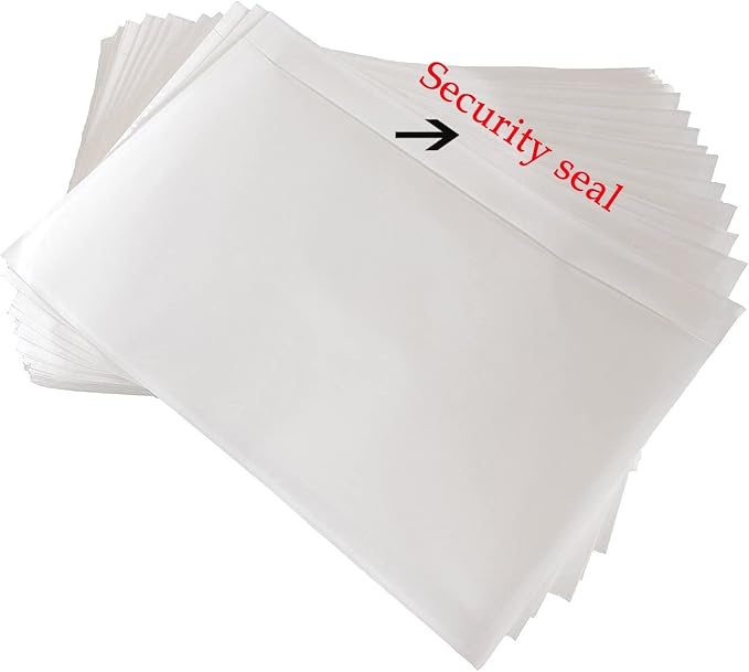 SJPACK 6" x 9" Packing List Envelopes, 500 Packs Clear Self Adhesive Shipping - Image 2