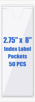 Origin-Joy 50 PCS Self-Adhesive Index Label Pockets by Origin-Joy