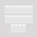 Clear Adhesive Pockets Sleeves, Plastic Self Adhesive Label Holders Pockets by Baitoo