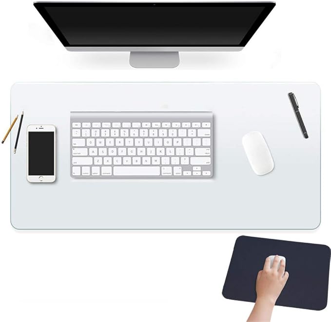 Easy Easy Life Clear Desk Mat Pad 14’’x24’’ Transparent PVC Desk Blotter by EasyEasyLife