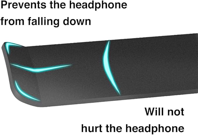 Aluminum Under-Desk Headphone Hook 2 Pack, - Image 3