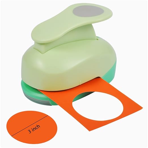 UCEC Paper Punch, 3 Inch XL Size Circle Punch Large Hole Puncher Paper Circles by UCEC