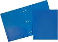 JAM PAPER Heavy Duty Plastic 3 Hole Punch School Folders by JAMPaper