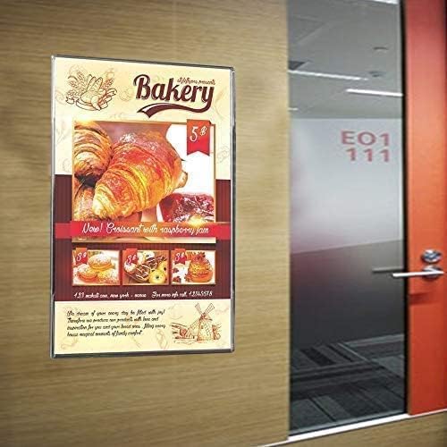 Acrylic Sign Holder 8 x 10 Wall Mount, Wall Mount Sign Holders, Plastic Wall - Image 5