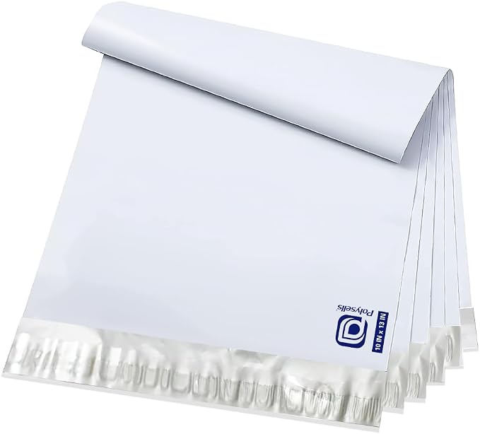 POLYSELLS 200 pcs 10x13 Inches White Poly Mailers Shipping Envelopes, Strong by POLYSELLS